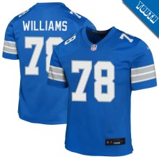 Youth Detroit Lions Blue #78 Jonah Williams Game Jersey