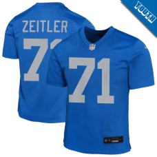 Youth Detroit Lions Blue Alternate #71 Kevin Zeitler Game Jersey Youth Detroit Lions Blue Alternate #71 Kevin Zeitler Game Jersey