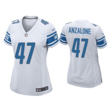 Women Detroit Lions #34 Alex Anzalone White Game Jersey Women Detroit Lions #34 Alex Anzalone White Game Jersey