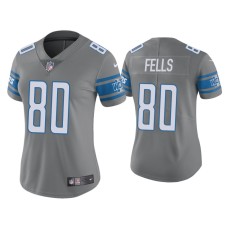 Women Detroit Lions #80 Color Rush Limited Darren Fells Steel Jersey Women Detroit Lions #80 Color Rush Limited Darren Fells Steel Jersey