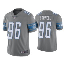 Men Detroit Lions #96 Color Rush Limited Jashon Cornell Steel Jersey