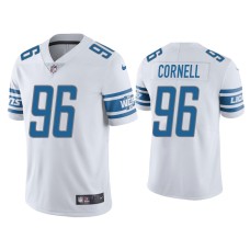 Men Detroit Lions #96 Jashon Cornell Vapor Limited White Jersey