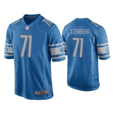 Men Detroit Lions #71 Logan Stenberg Blue Game Jersey Men Detroit Lions #71 Logan Stenberg Blue Game Jersey