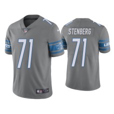 Men Detroit Lions #71 Color Rush Limited Logan Stenberg Steel Jersey Men Detroit Lions #71 Color Rush Limited Logan Stenberg Steel Jersey