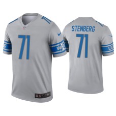 Men Detroit Lions #71 Logan Stenberg Gray Inverted Legend Jersey Men Detroit Lions #71 Logan Stenberg Gray Inverted Legend Jersey