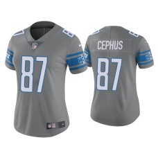 Women Detroit Lions #87 Color Rush Limited Quintez Cephus Steel Jersey Women Detroit Lions #87 Color Rush Limited Quintez Cephus Steel Jersey