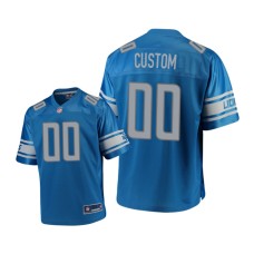 Youth Detroit Lions #00 Blue Custom Pro Line Jersey